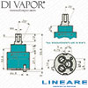 BLUCI LINEARE Kitchen Tap Mixer Tap Cartridge