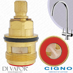 BLUCI CIGNO Twin Lever Monobloc Hot Tap Cartridge Compatible Spare - BLU2085A