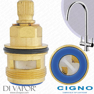 BLUCI CIGNO Twin Lever Monobloc Cold Tap Cartridge Compatible Spare - BLU2085Q