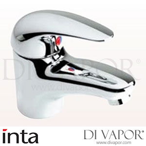Inta BM10072CP Telo Basin Mixer Tap with Click Clack Waste Spare Parts