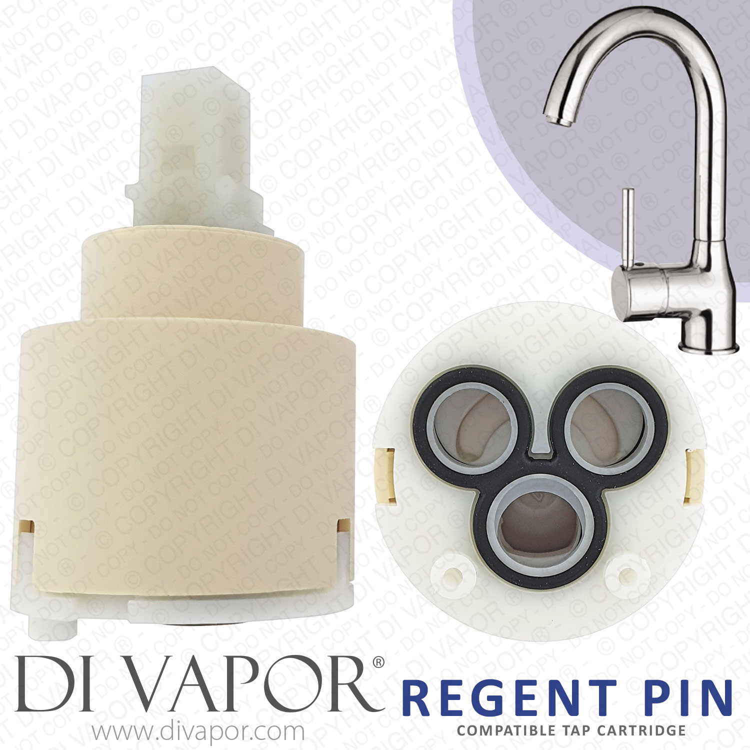 BLANCO REGENT PIN 6L CHROME BM8056CH Mixer Tap Cartridge BM8056CHD