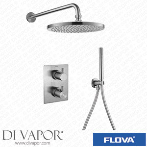 Flova BN-LVT2WPK1-SQ-U Levo Thermostatic 2-Outlet Shower Valve with Fixed Head and Handshower Kit - Square - Brushed Nickel Spare Parts