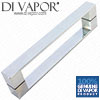 160mm Shower Door Handle for B&Q / Cooke & Lewis Shower Quadrant (16cm Hole to Hole) - BQ47571