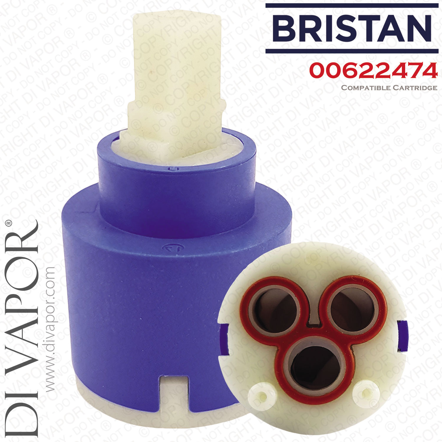 Bristan 00622474 35mm Cartridge Replacement for Quadrato Taps