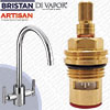 Bristan Artisan Hot Tap Valve Cartridge for AR SNKPRO C Professional Sink Mixer - 1/2 Inch 28 Spline Compatible Cartridge