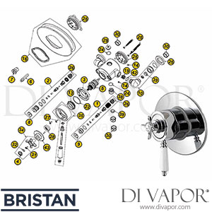 Bristan 1901 Dual Control Built-In Spare Parts - BR DV 347