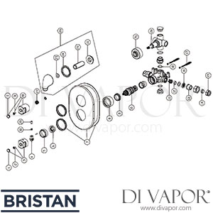 Bristan Artisan Recessed Dual Control Shower with Diverter Spare Parts - BR DV 353
