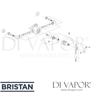 Bristan Cardinal Thermostatic Antique Shower Valve Spare Parts - BR DV 357