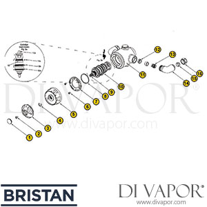 Bristan Jive Cascade Shower Spare Parts - BR DV 360