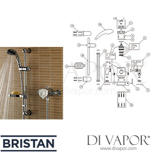 Bristan Pisa Exposed Thermosatic Mixer Shower Valve Spare Parts - BR DV 362