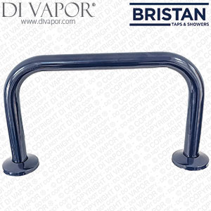Bristan Aluminium Back Rest Rail & Pad DocM Compliant - Blue Finish