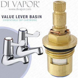 Bristan Value Lever Basin Cold Tap Cartridge Compatible Spare - BRV3525