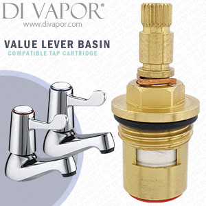 Bristan Value Lever Basin Hot Tap Cartridge Compatible Spare - BRV3526