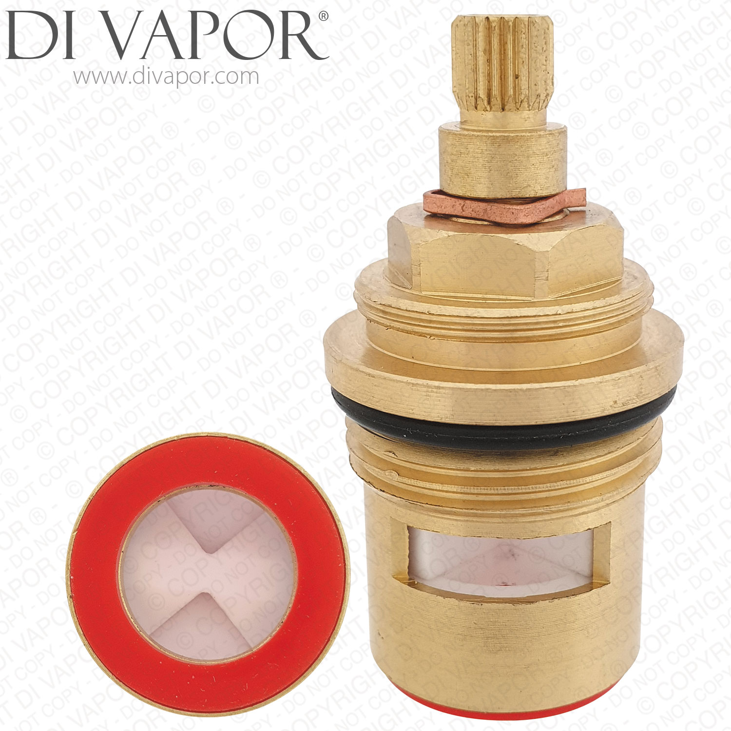 Grand Exposed Thermostatic Shower Valve Flow Cartridge Clockwise Open