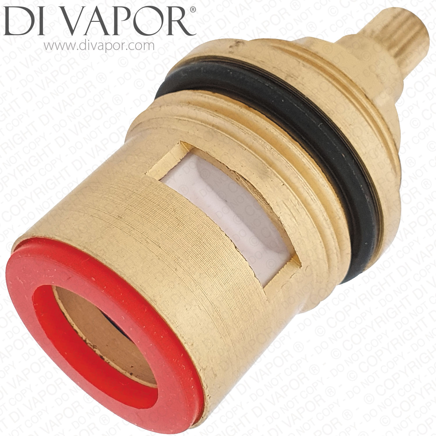 Grand Exposed Thermostatic Shower Valve Flow Cartridge Clockwise Open