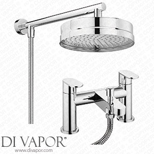 Victorian Plumbing Bosa Modern Bath Shower Mixer incl. Overhead Rainfall Shower Head - BS2OH Spare Parts