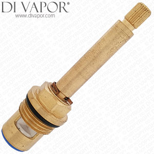 BS5412 CD XZ 24 89mm 1/2 Inch Flow Cartridge - Anti-Clockwise Open - 1/4 Turn - 24 Splines