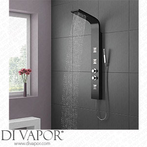 Victorian Plumbing Maverick Tower Shower Panel (Thermostatic) - Black - BSP001 - Spare Parts