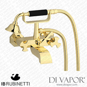 IB Rubinetti BT250II Belmondo + Belmondo Elle Wall Mounted Bath Filler Complete with Shower Kit Spare Parts
