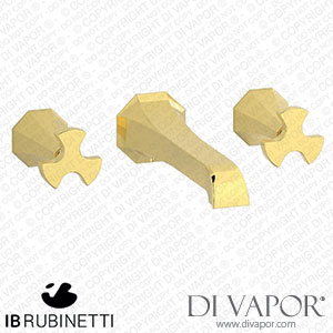 IB Rubinetti BT306OO Belmondo + Belmondo Elle Wall Mounted Widespread Tap Tap Spare Parts