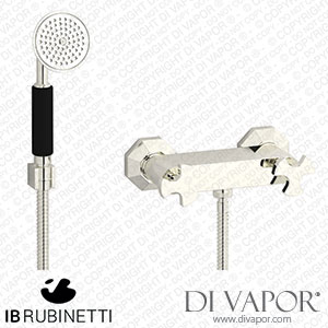 IB Rubinetti BT350PL Belmondo + Belmondo Elle Wall Mounted Shower Mixer with Shower Kit Spare Parts