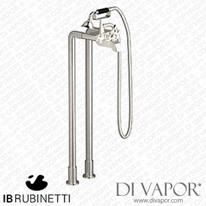 IB Rubinetti BT700PL Belmondo + Belmondo Elle Freestanding Two Columns Bath Filler with Shower Kit Spare Parts