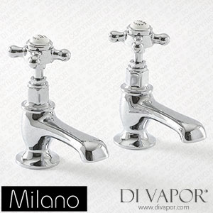 Milano BTE004CH Elizabeth Traditional Crosshead Basin Pillar Taps Spare Parts