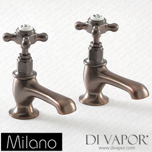 Milano BTE004ORX Elizabeth Traditional Crosshead Basin Pillar Taps Oil Rubbed Bronze Spare Parts