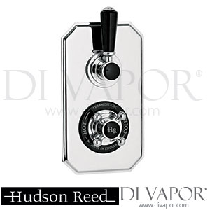 Hudson Reed Topaz Black Twin Concealed Thermostatic Shower Valve - BTSVT002 Spare Parts