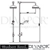 Hudson Reed Topaz Shower Valve With Rigid Riser Kit Bath Spout Dimension