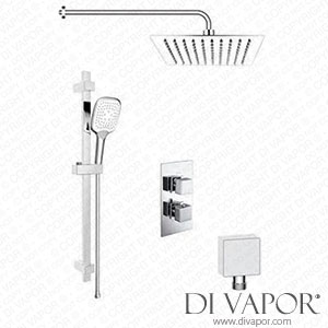 Better Bathrooms BUN/BeBa_26809/77561 Chrome Concealed Shower Mixer with Dual Control & Square Wall Mounted Head and Handset - Cube Spare Parts