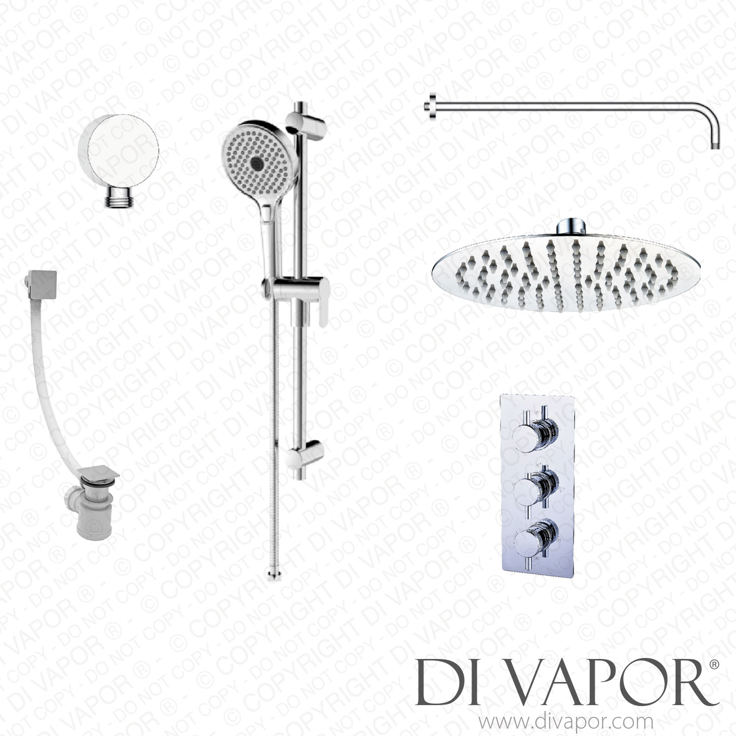 Better Bathrooms BUN/BeBa_27736/79545 Axel Triple Outlet Shower Valve