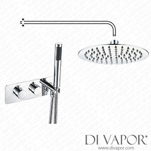 Better Bathrooms BUN/BeBa_27755/79550 Chrome Concealed Mixer Shower with Round Wall Mounted Head - Flow Spare Parts