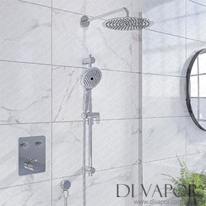 Better Bathrooms BUN/BeBa_28250/82887 Chrome Push Button Concealed Mixer Shower with Round Head - Vance Spare Parts