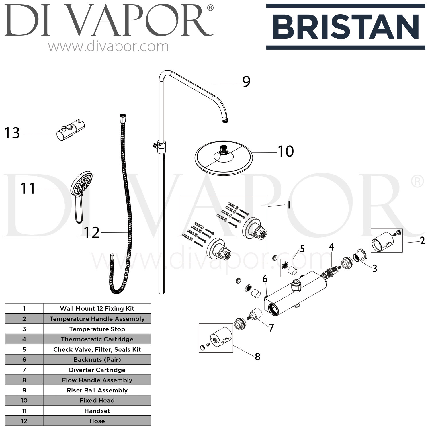 Bristan ST PUMP20SG Pompe de douche à extrémité unique 2 bars