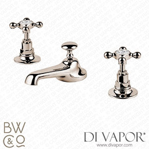 Barber Wilsons 6450 3 Hole Basin Mixer Tap with 115mm Spout & Pop Up Waste Spare Parts