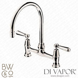 Barber Wilsons RML1010-19-MU 1900 Regent Metal Lever Bridge Tap with Mushroom Unions Spare Parts