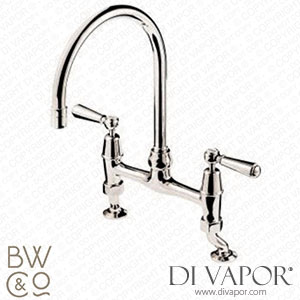 Barber Wilsons RML1010-19-PU 1900 Regent Metal Lever Bridge Tap with Pillar Unions Spare Parts
