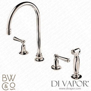 Barber Wilsons RML1040-19 1900 Regent Metal Lever 6 Hole Kitchen Tap with Spray Spare Parts