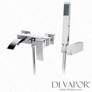 Better Bathrooms BeBa_11435 Chrome Wall Mounted Bath Shower Mixer Tap - Wave Spare Parts