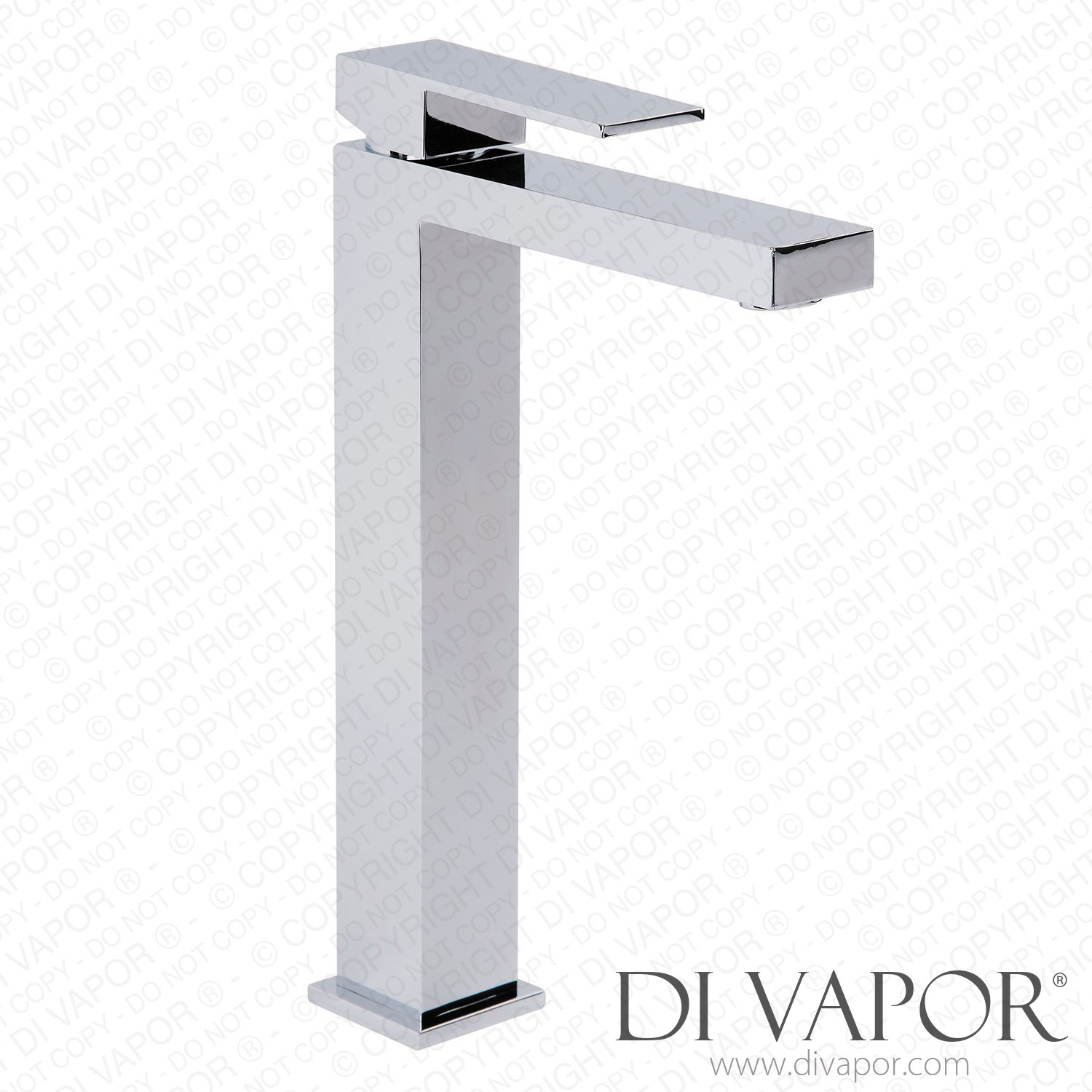 Better Bathrooms BeBa_12910 Tall Chrome Mono Basin Mixer Tap Cube