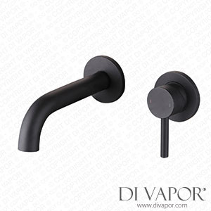 Better Bathrooms BeBa_25473 Wall Mounted Black Basin Mixer Tap - Arissa Spare Parts