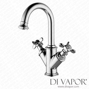 Better Bathrooms BeBa_25960 Chrome Double Lever Basin Mixer Tap - Camden Spare Parts