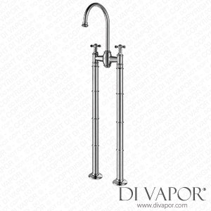 Better Bathrooms BeBa_25964 Chrome Freestanding Bath Mixer Tap - Camden Spare Parts