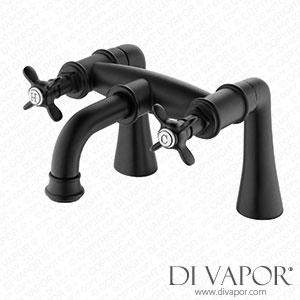 Better Bathrooms BeBa_25966 Black Bath Mixer Tap - Camden Spare Parts