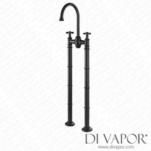 Better Bathrooms BeBa_25969 Black Freestanding Bath Mixer Tap - Camden Spare Parts