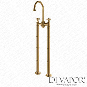 Better Bathrooms BeBa_25974 Brass Freestanding Bath Mixer Tap - Camden Spare Parts