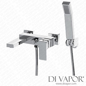 Better Bathrooms BeBa_26702 Chrome Wall Mounted Bath Shower Mixer Tap - Cube Spare Parts