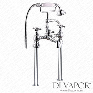 Better Bathrooms BeBa_26710 Chrome Freestanding Bath Shower Mixer Tap - Oxford Spare Parts
