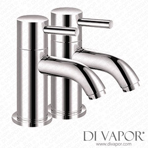 Better Bathrooms BeBa_26723 Chrome Bath Pillar Taps - S9 Spare Parts